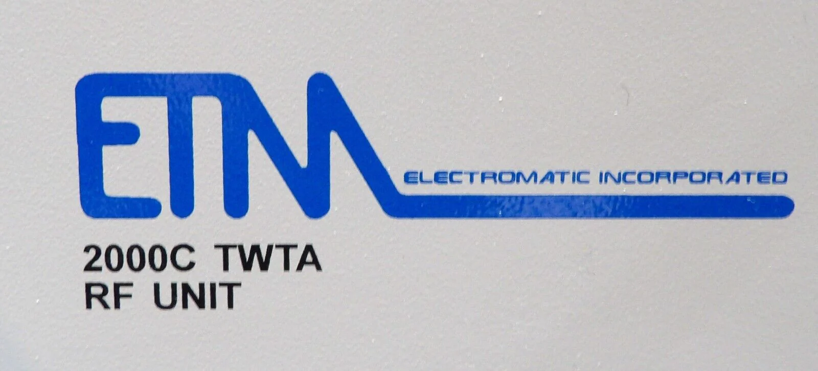 ETM Electromatic RF UNIT Radio Frequency Module 2000C TWTA Untested Spare - Image 7
