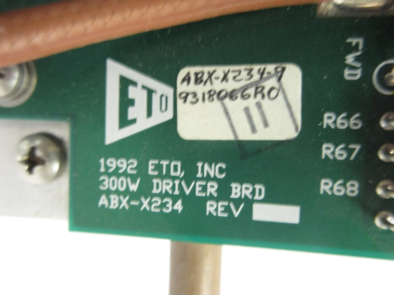 ETO Ehrhorn Technological ABX-X234-9 300W Driver Board PCB AMAT Working Surplus - Image 9