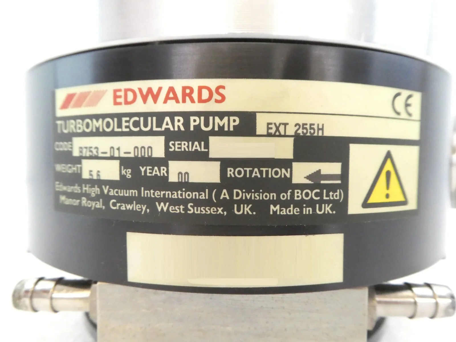 EXT 255H Edwards B753-01-000 Turbomolecular Pump with EXDC80 Tested Working - Image 12