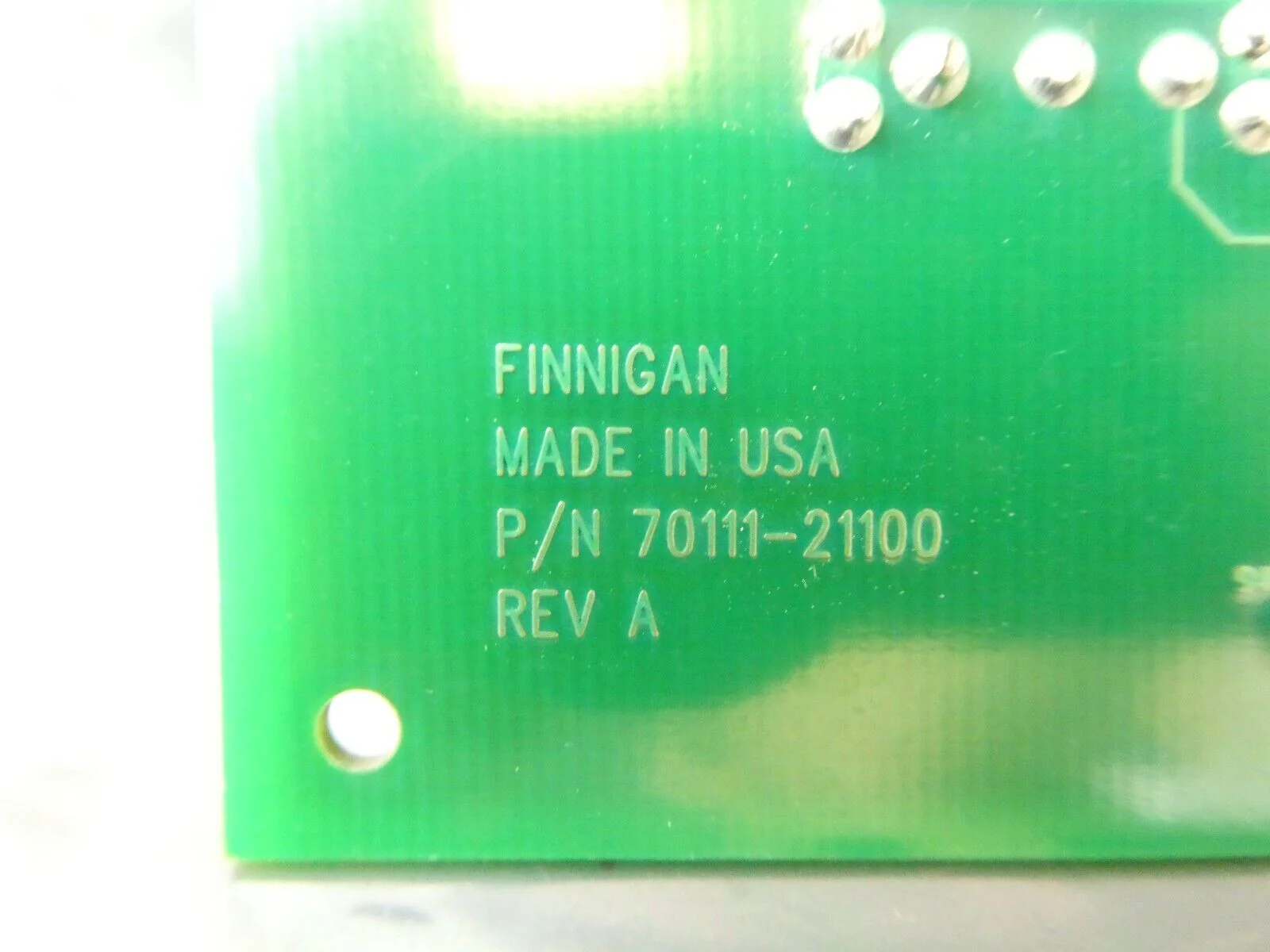 Finnigan 70111-21100 Front Panel Board PCB TSQ Spectrometer Working Surplus - Image 9