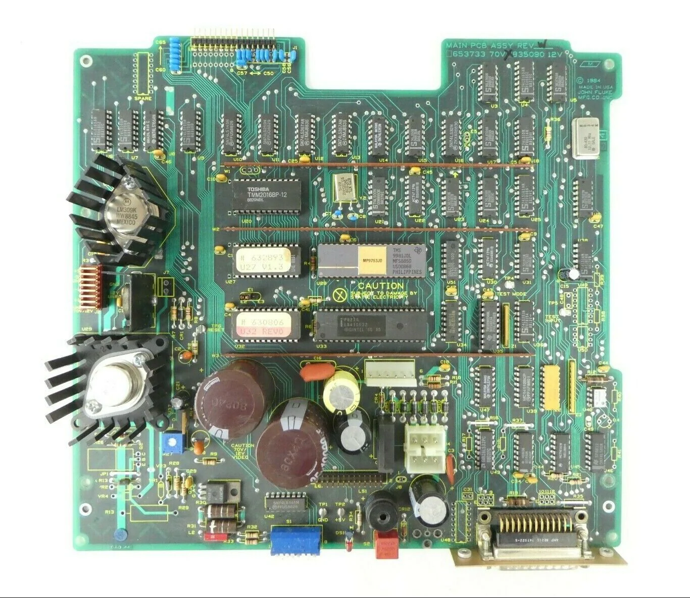 Fluke 835090 12V Infotouch Display Processor Main PCB 653733 1780A Working Spare - Image 2