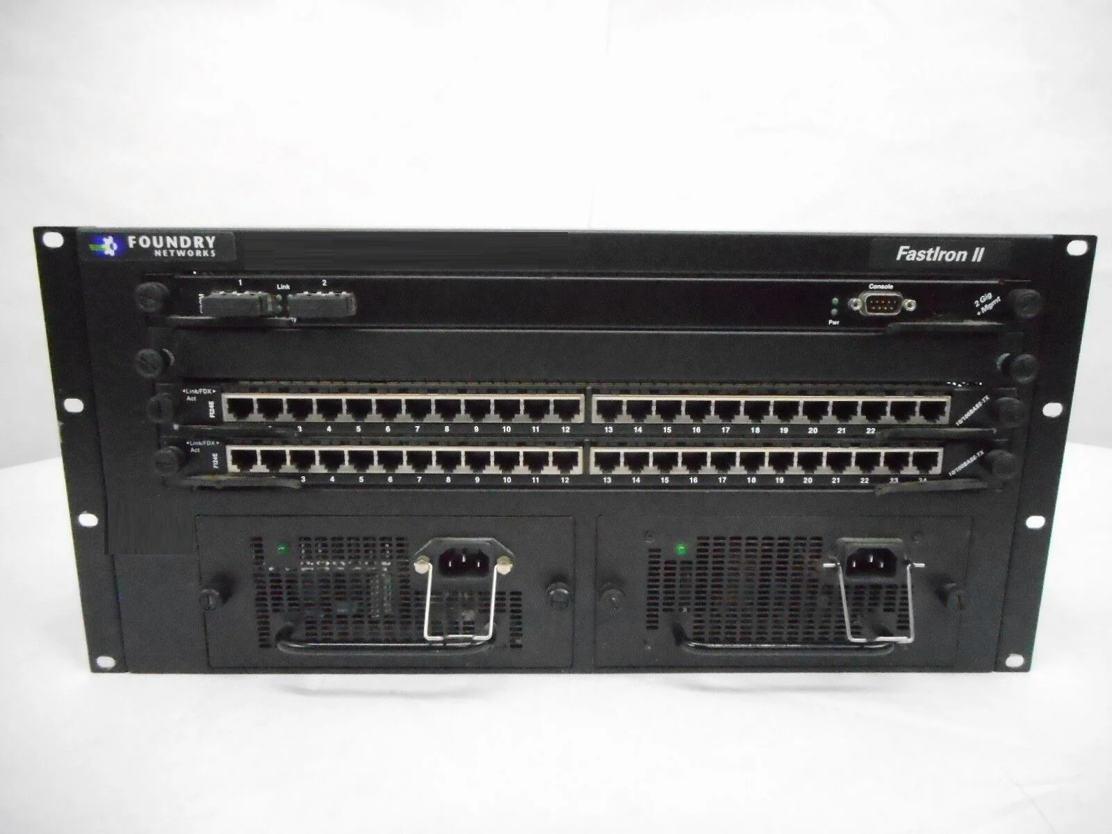 Foundry Networks FI7202 FastIron II Switch B4000 FI12GM FI24E Working Surplus - Image 3