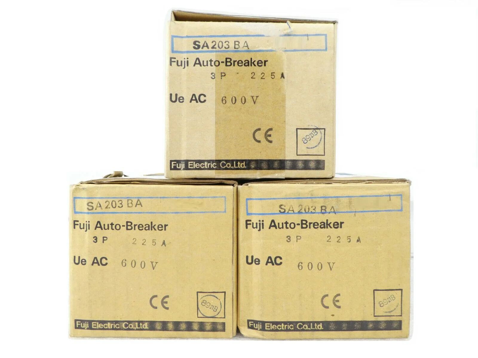 Fuji Electric SA203BA Circuit Breaker Reseller Lot of 3 Mattson 525-09859-00 New - Image 2