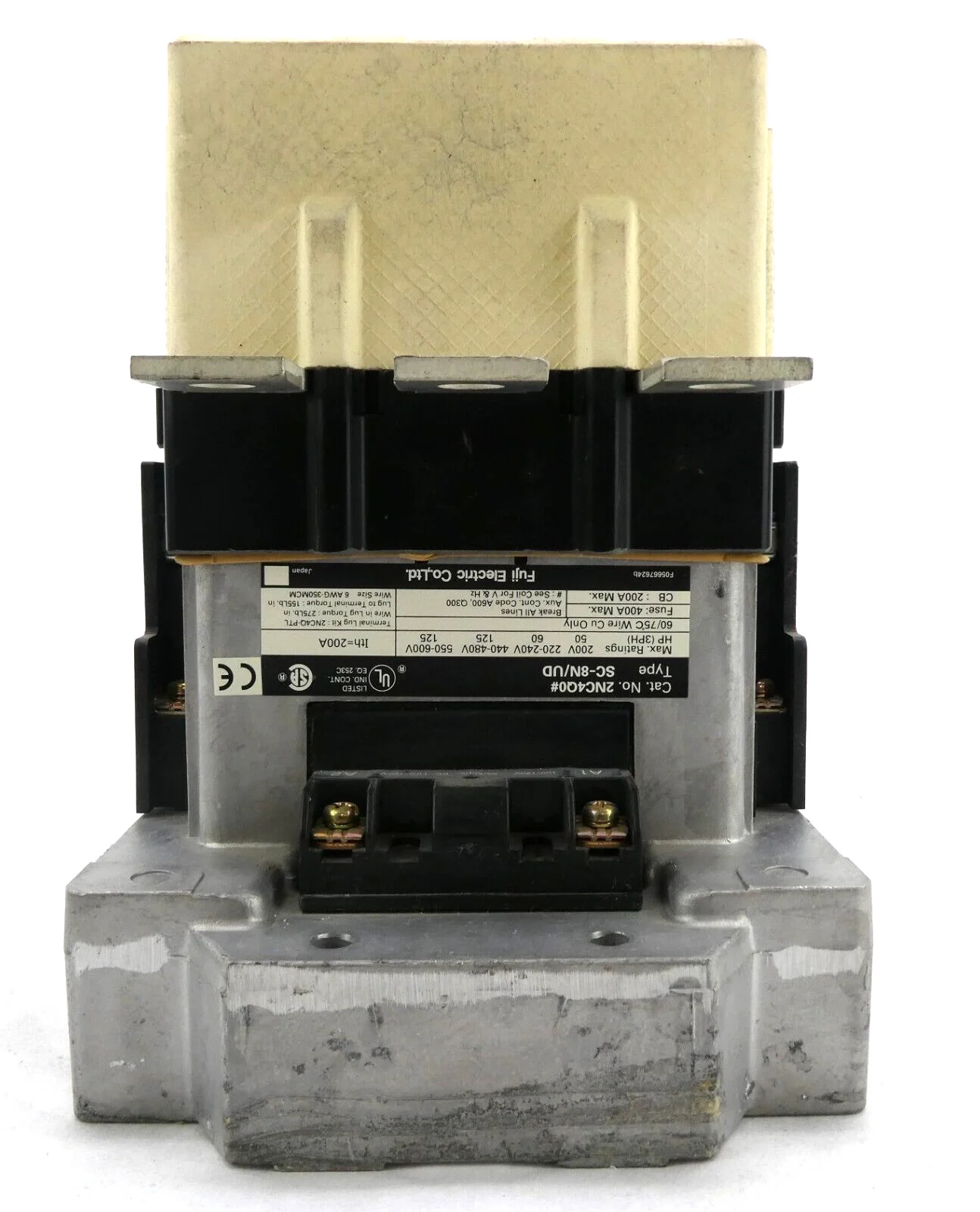 Fuji Electric SC-8N/UD Magnetic Contractor 2NC4QO# Reseller Lot of 2 Working - Image 6