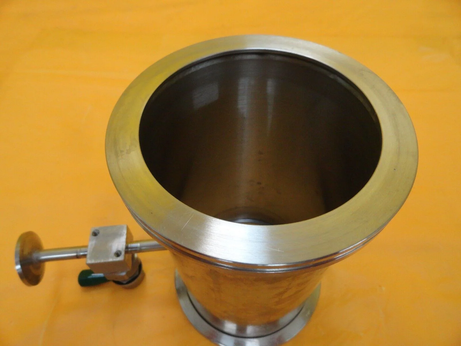Fuji Seiki High Vacuum Nipple Tee Stainless QF100 ISO-LF to ISO100 SS-DLTW4 Used - Image 3
