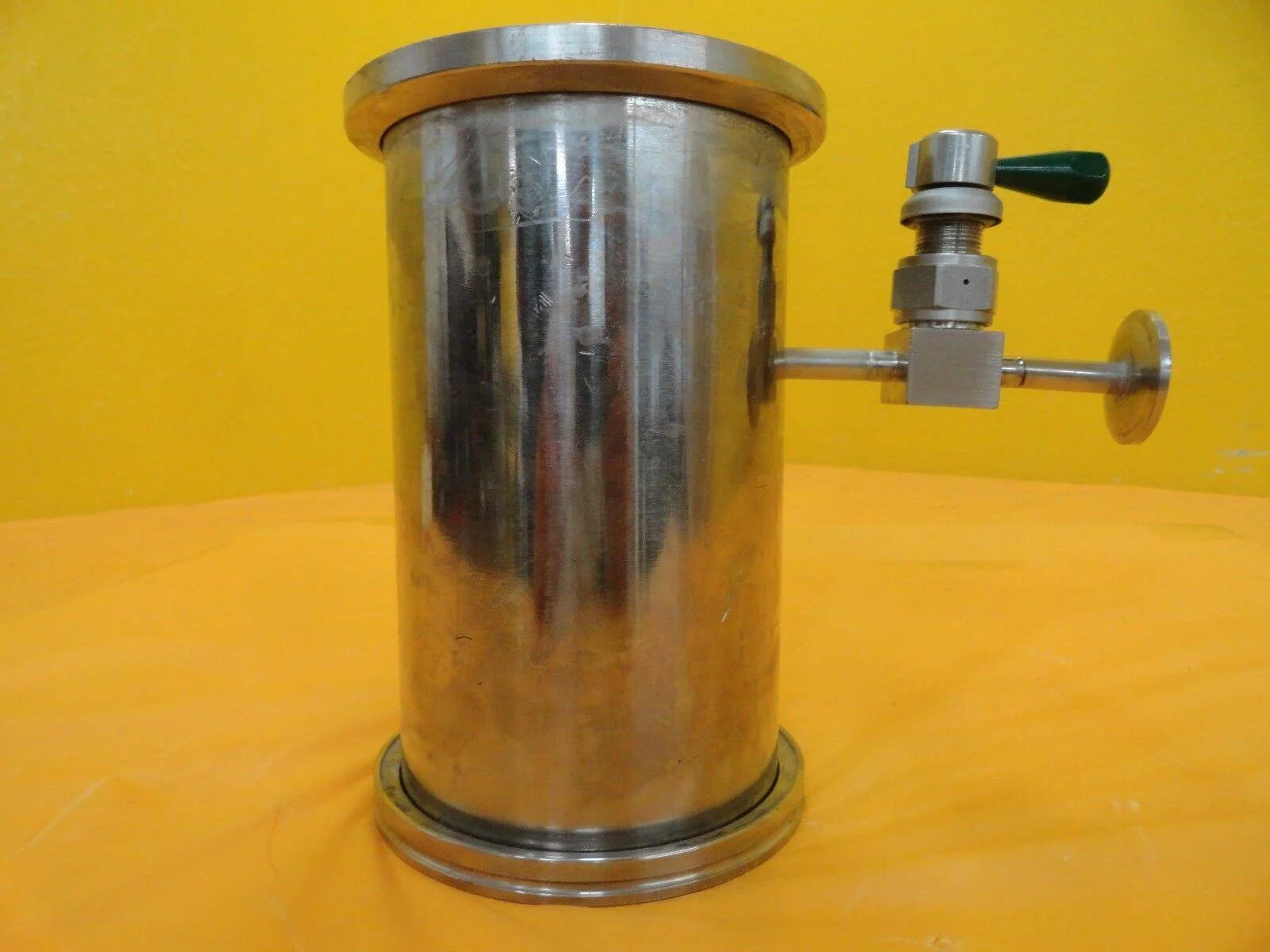 Fuji Seiki High Vacuum Nipple Tee Stainless QF100 ISO-LF to ISO100 SS-DLTW4 Used - Image 8