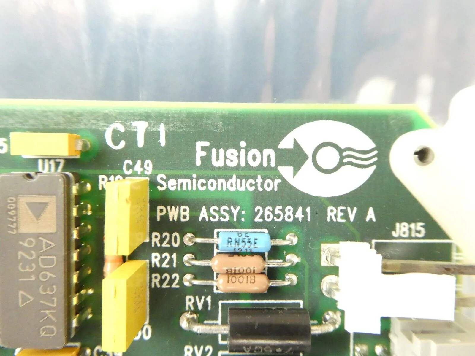 Fusion Semiconductor 265841 Lamp/Power Supply Interface PCB Card Working Surplus - Image 12