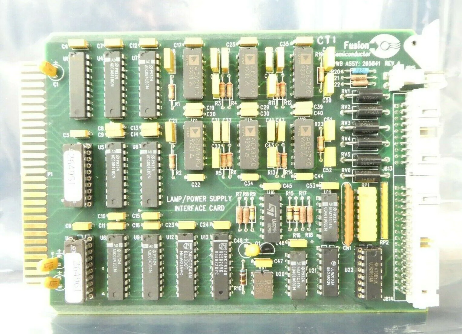 Fusion Semiconductor 265841 Lamp/Power Supply Interface PCB Card Working Surplus - Image 2