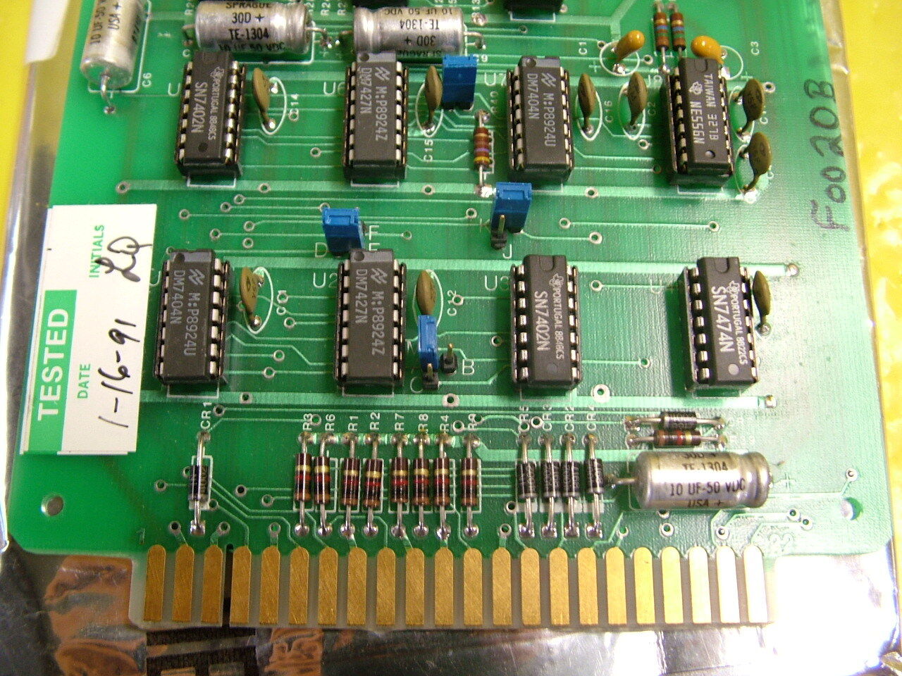 GaSonics 90-1002-02 Valve Control PCB Card Assembly Novellus Working Surplus - Image 2
