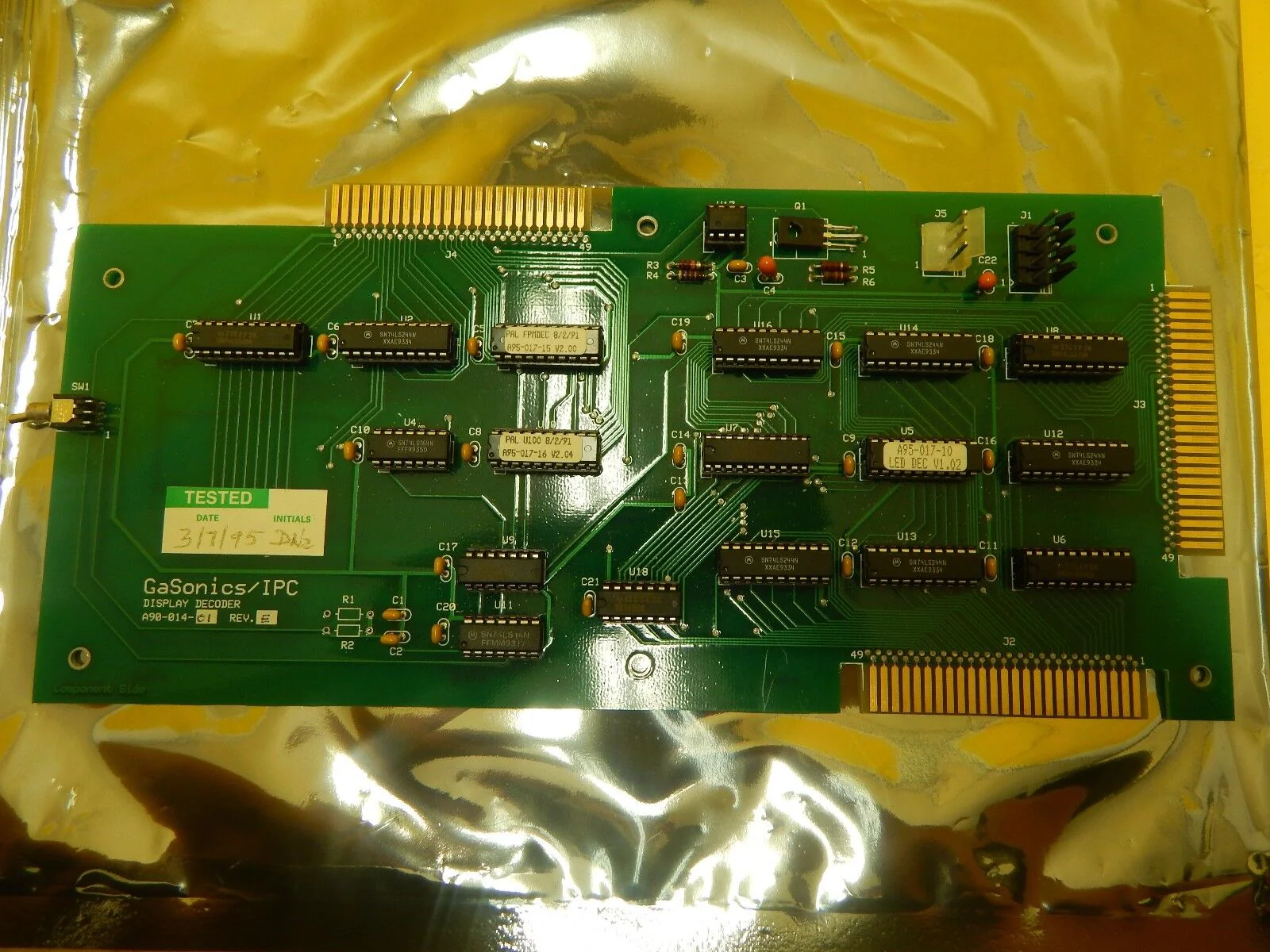 GaSonics IPC A90-014-01 Display Decoder PCB A89-014-01 A-2000LL Used Working - Image 4