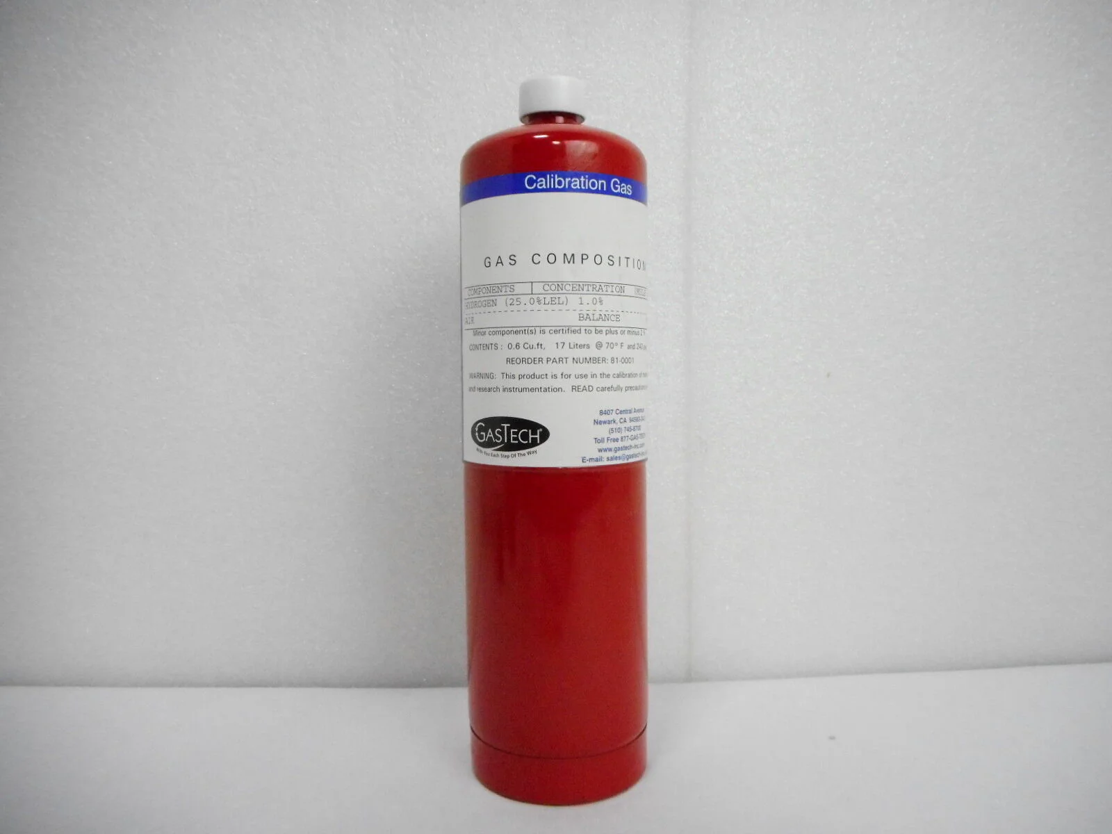 GasTech 81-0221 H2 Gas Calibration Kit ASM 83-107564A06 New - Image 5