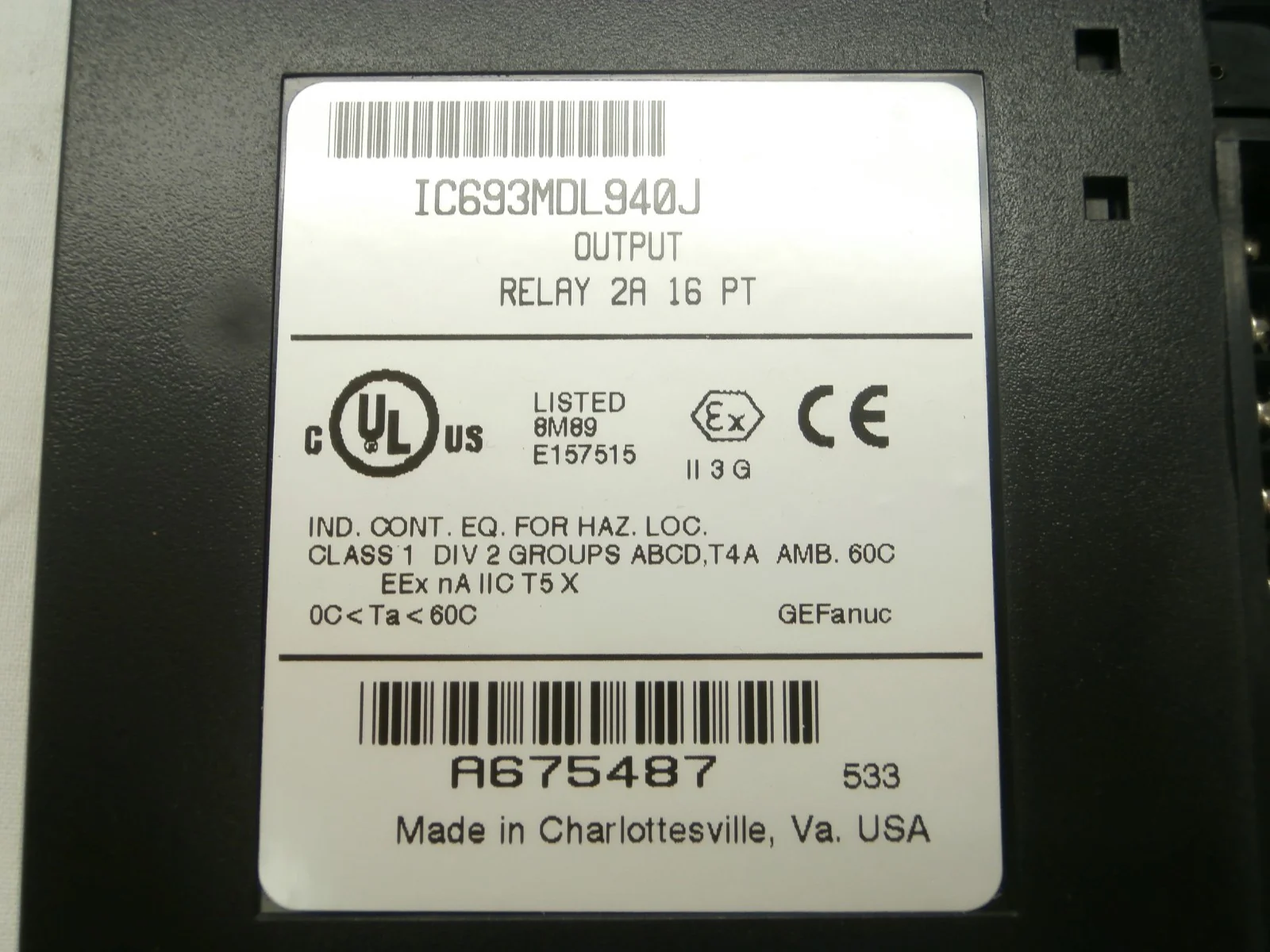 GE Fanuc Series 90-30 PLC 5-Slot Controller IC693PWR321Z Used Working - Image 8