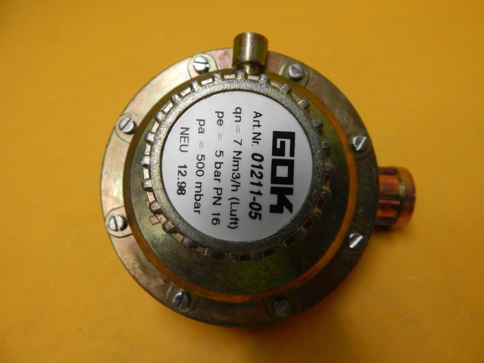 GOK 01211-05 Nitrogen Pressure Regulator Inficon 8060-0018 New Surplus - Image 5