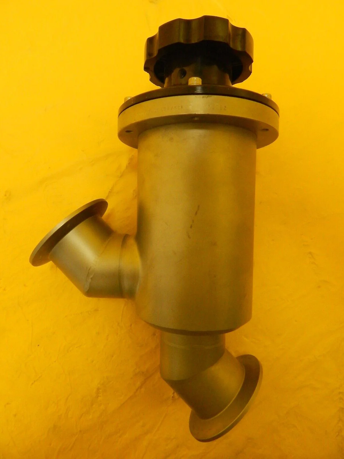 High Vacuum Research NW50 Manual Inline Valve Vacuum Shut-Off MKS Used Working - Image 4