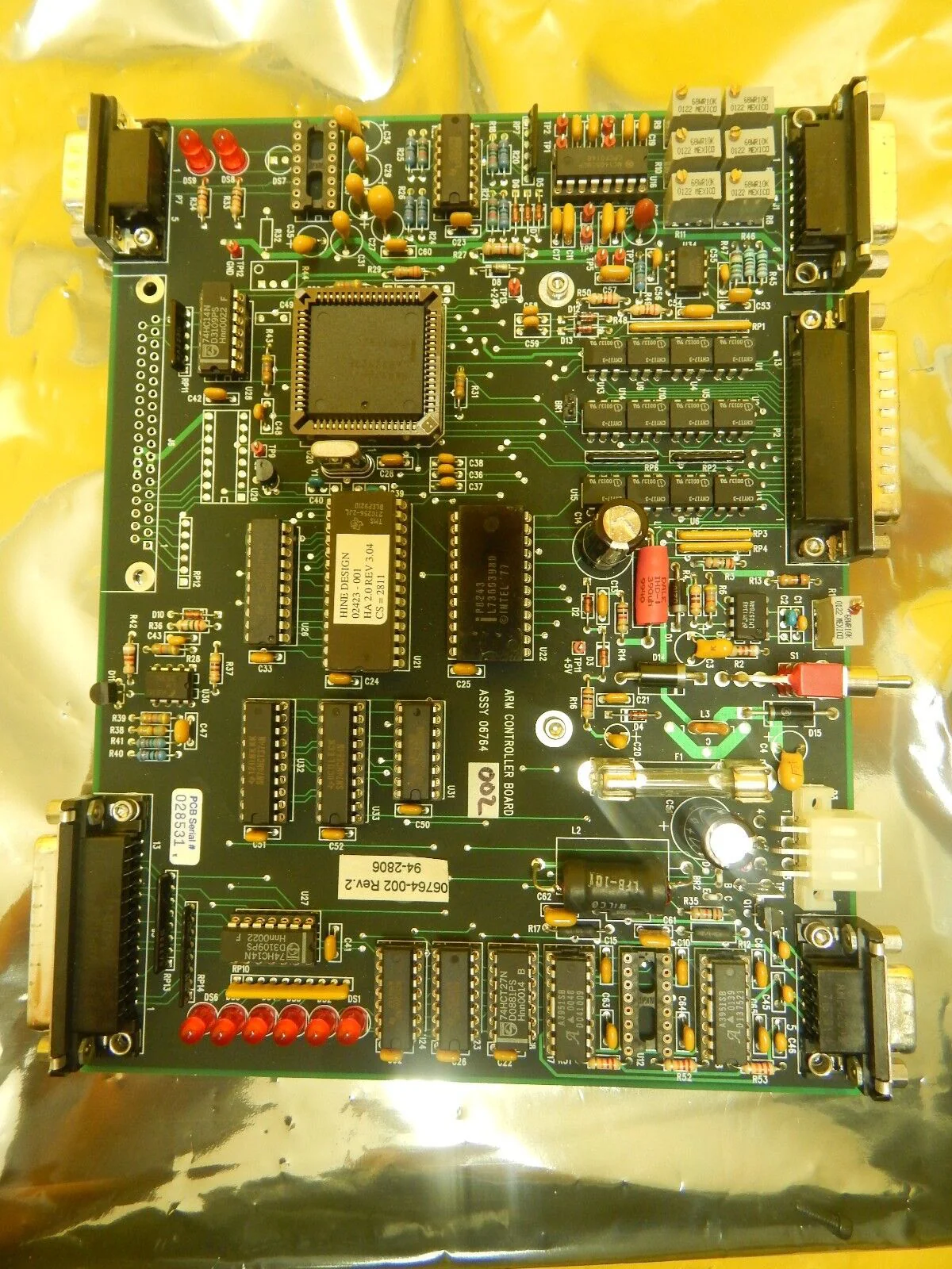 Hine Design 02423-001 Arm Control Board PCB 06764-002 GaSonics A-2000LL Used - Image 3