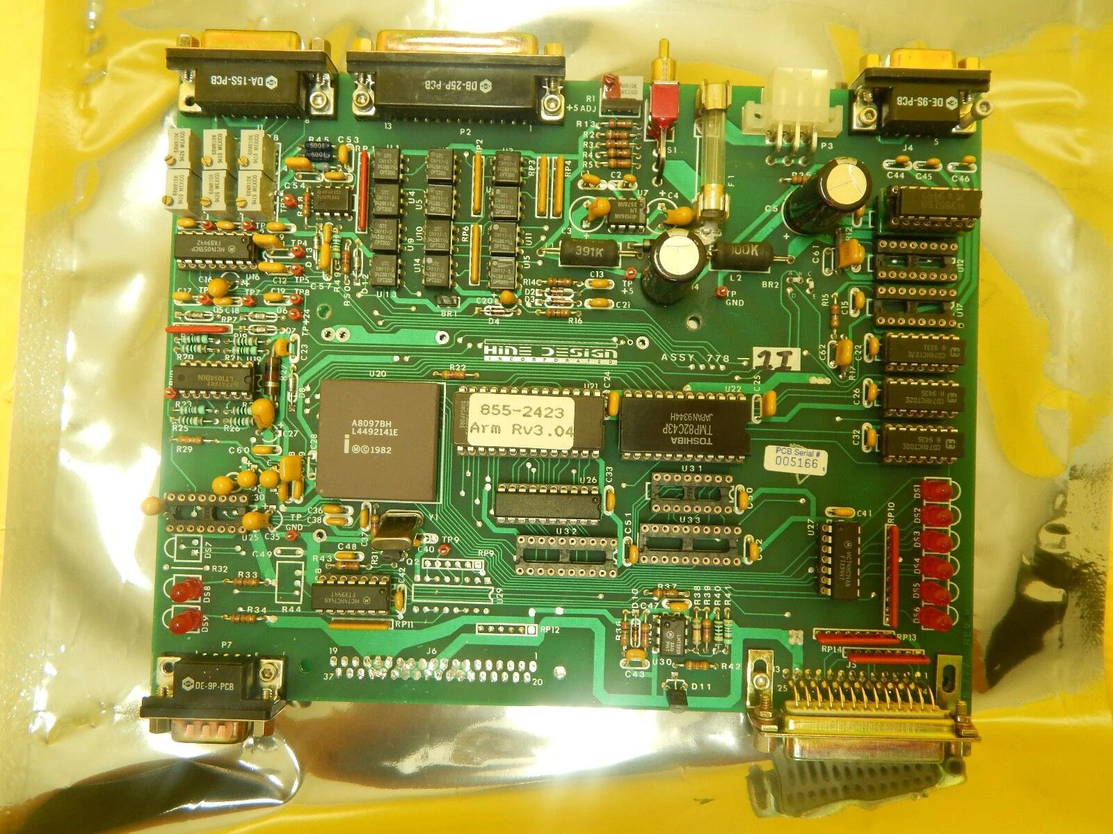 Hine Design 885-2423 Arm Control Board PCB 778-1I GaSonics Aura A-2000LL Used - Image 4