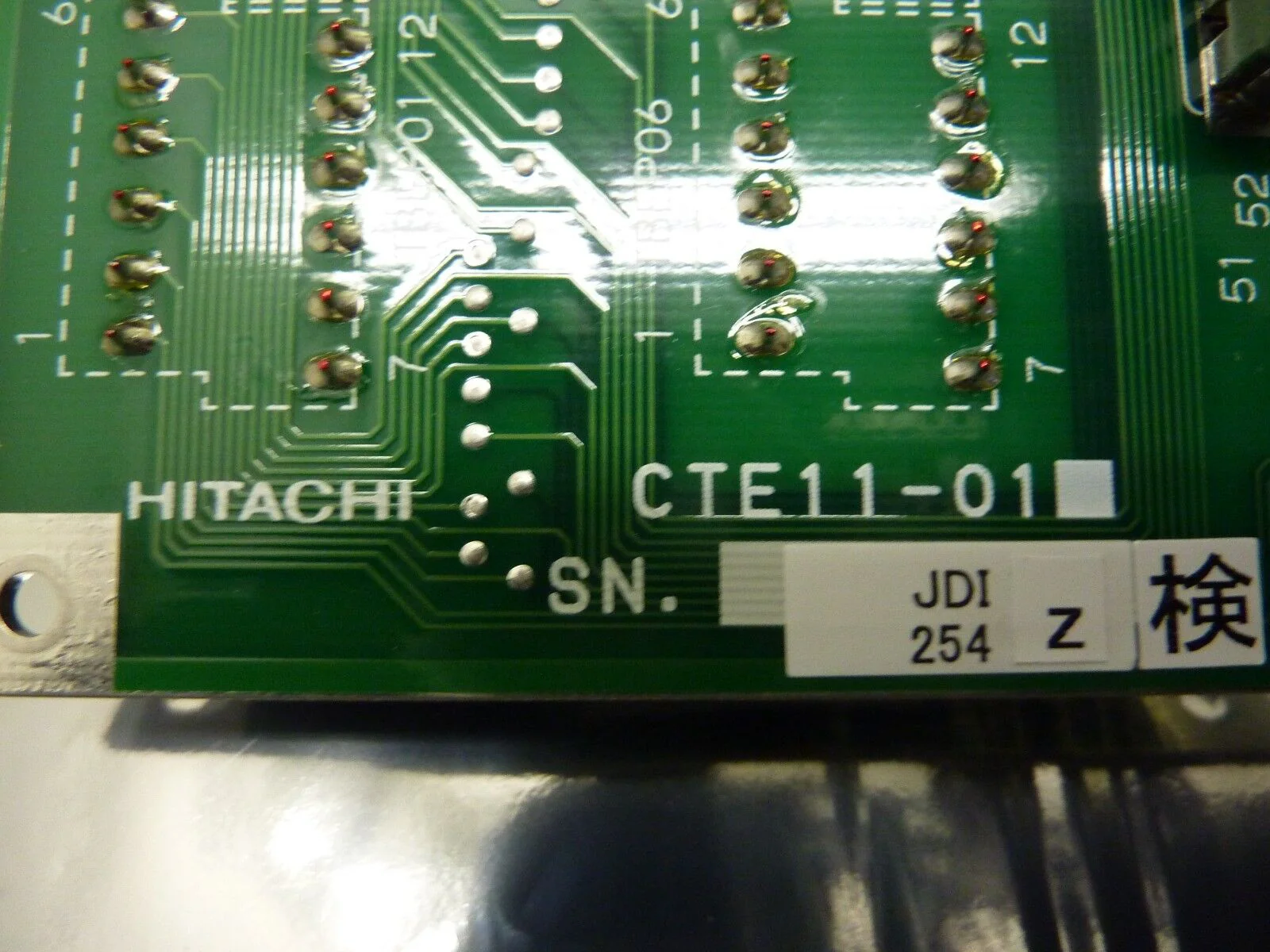 Hitachi CTE11-01 Interconnect Board PCB M-712E Shallow Trench Etcher System Used - Image 8