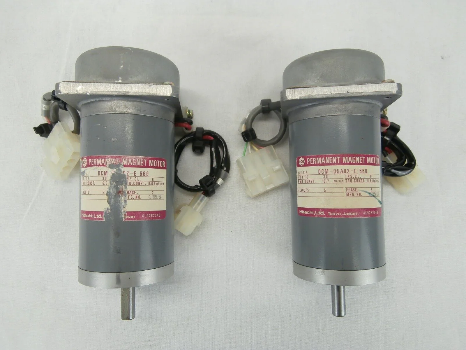 Hitachi DCM-05A02-E 660 Permanent Magnet Motor Reseller Lot of 2 Used Working - Image 2