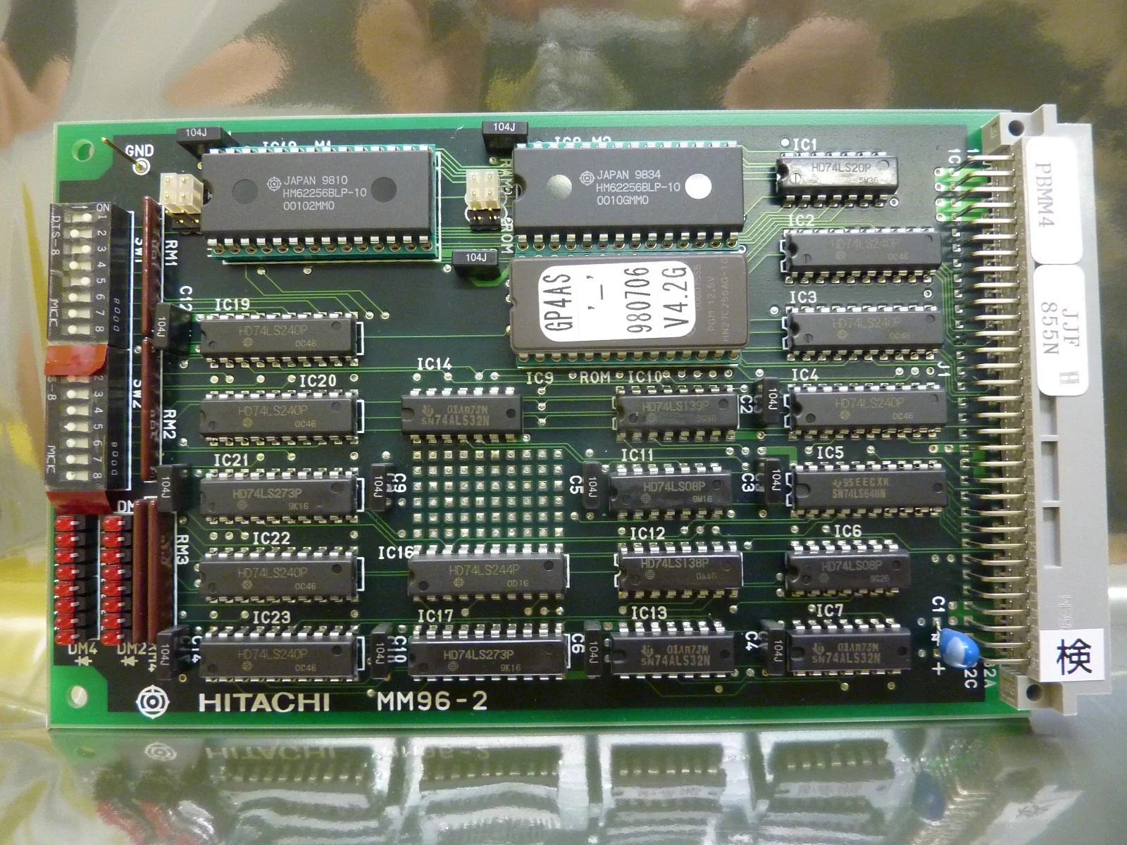 Hitachi MM96-2 Processor Control Board PCB Card M-511E Used Working - Image 2