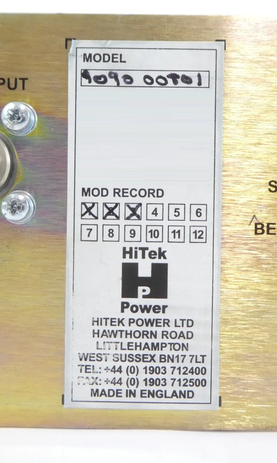 HiTek Power 9090-00801 Dual Range Pre-Accel Power Supply AMAT Untested Surplus - Image 11