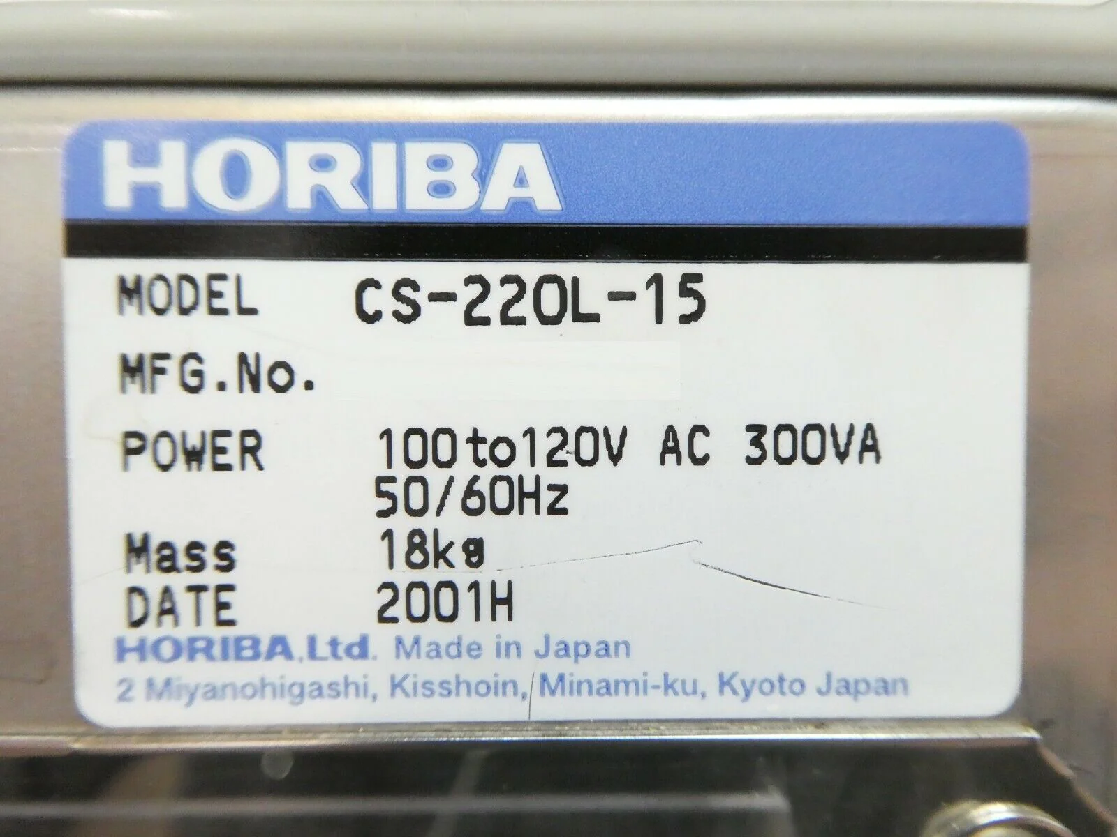 Horiba Semiconductor CS-220L-15 Chemical Concentration Monitor SC-1 Untested - Image 11