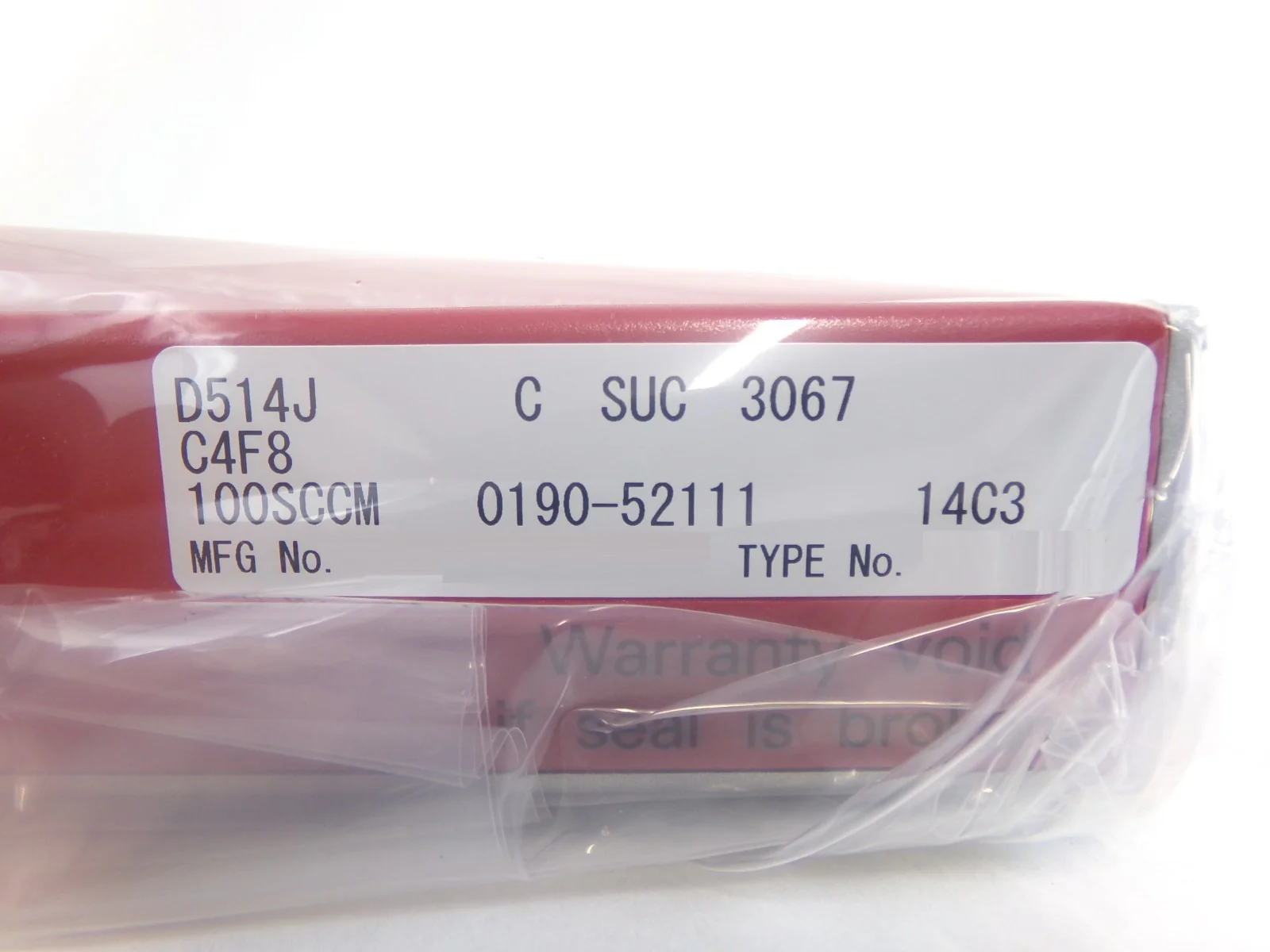 Horiba STEC D514J Mass Flow Controller MFC Criterion D500 AMAT 0190-52111 New - Image 8