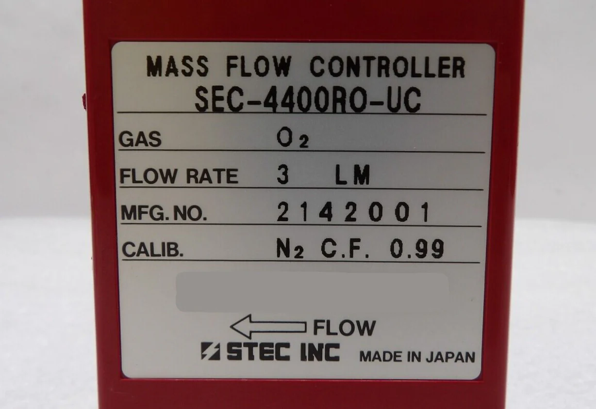 Horiba STEC SEC-4400R0-UC Mass Flow Controller MFC 3LM O2 Lot of 2 Working - Image 7