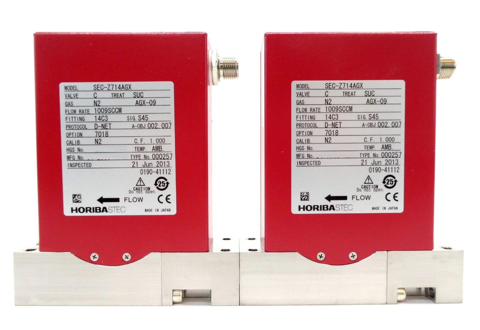 Horiba STEC SEC-Z714AGX Mass Flow Controller MFC Z700 Reseller Lot of 12 Working - Image 8