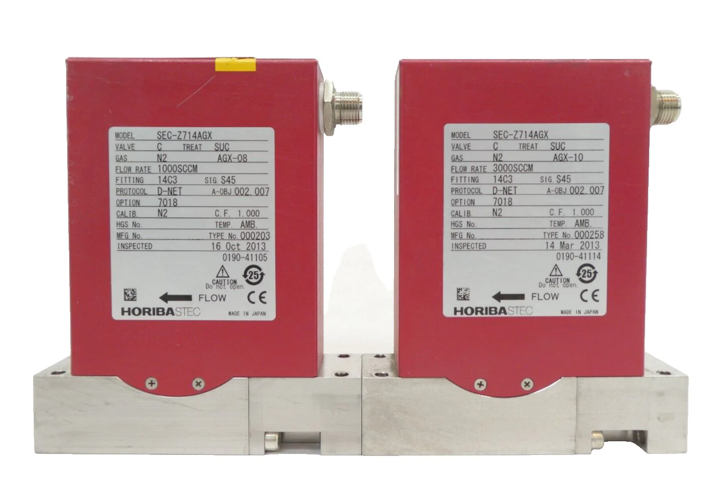 Horiba STEC SEC-Z714AGX Mass Flow Controller MFC Z700 Reseller Lot of 8 Working - Image 8