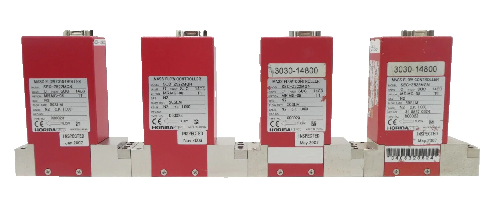 Horiba STEC Z500 Mass Flow Controller MFC SEC-Z512MG SEC-Z522MGN Lot of 10 Spare - Image 10