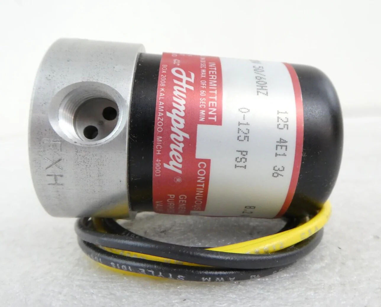 Humphrey 125 4E1 36 24 VDC Solenoid Valve 1254E136 Varian 2235031 Lot of 9 New - Image 4