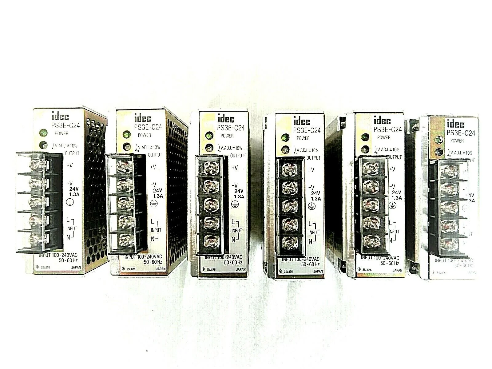 Idec PS3E-C24 Compact Power Supply 24VDC Reseller Lot of 6 Used Working - Image 2