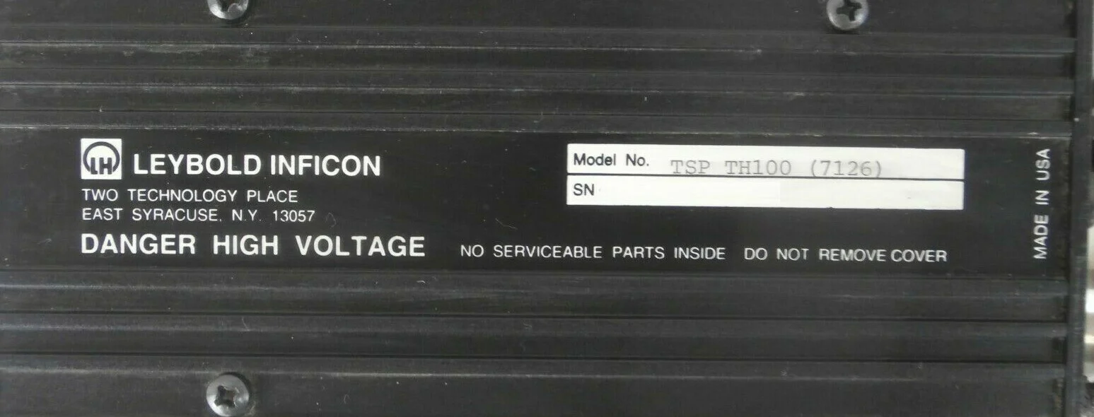 Inficon TSP TH100 Residual Gas Analyzer Transpector w/Sensor H100M Leybold Spare - Image 12