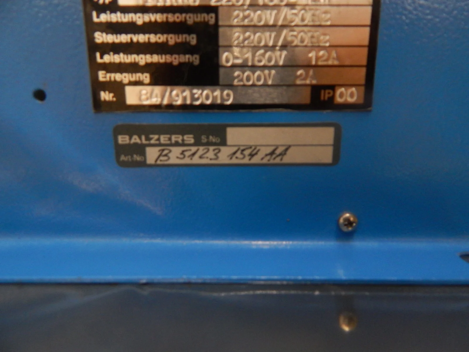 ITT Heynau Elektronik 1TYRhB Speed Controller Balzers B5 123 154 AA Used Working - Image 7