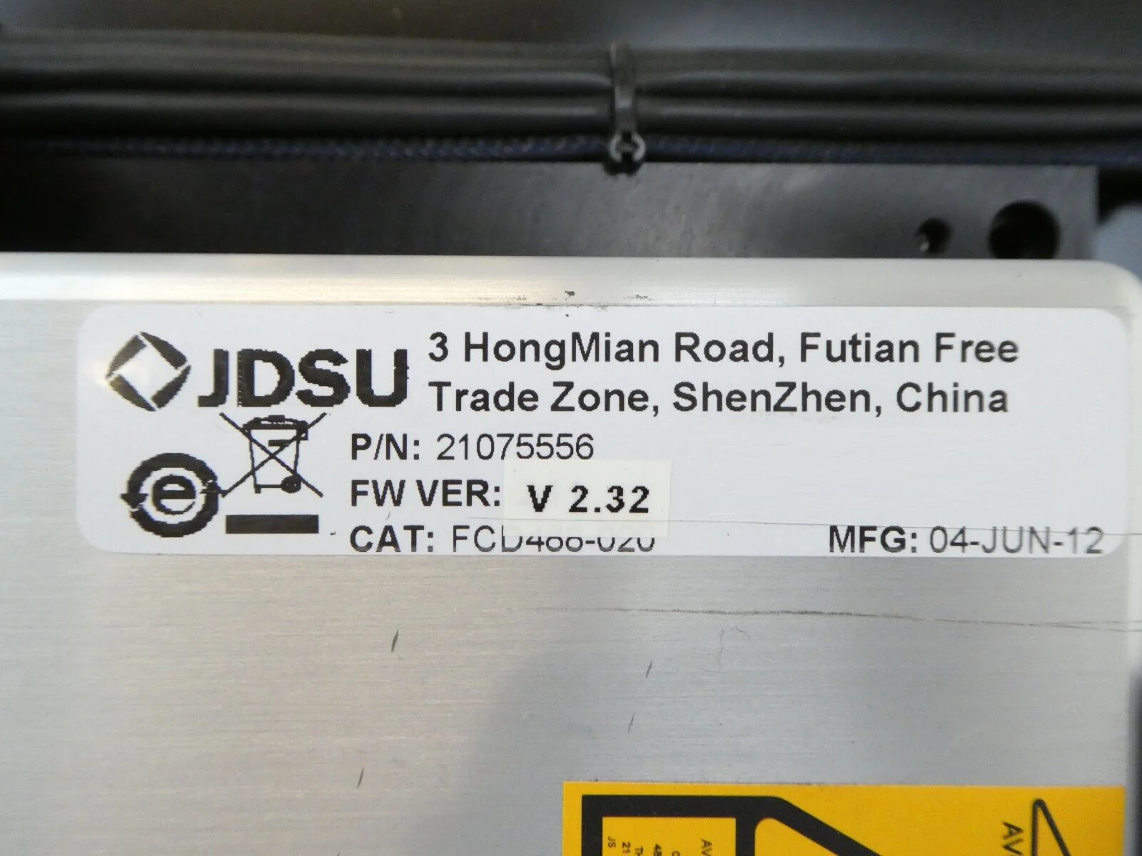 JDS Uniphase 2107556 Laser Assembly FCD488-020 with Control Board PCB Working - Image 11