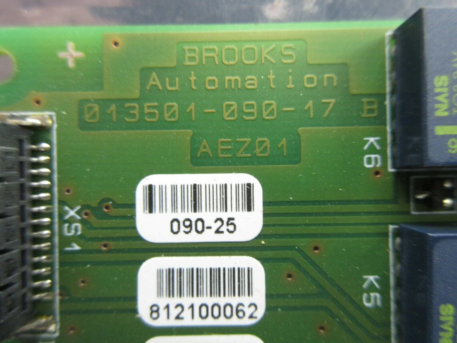 Jenoptik 812100019 Interface Board PCB 083-25 Brooks Automation 812100062 Used - Image 9