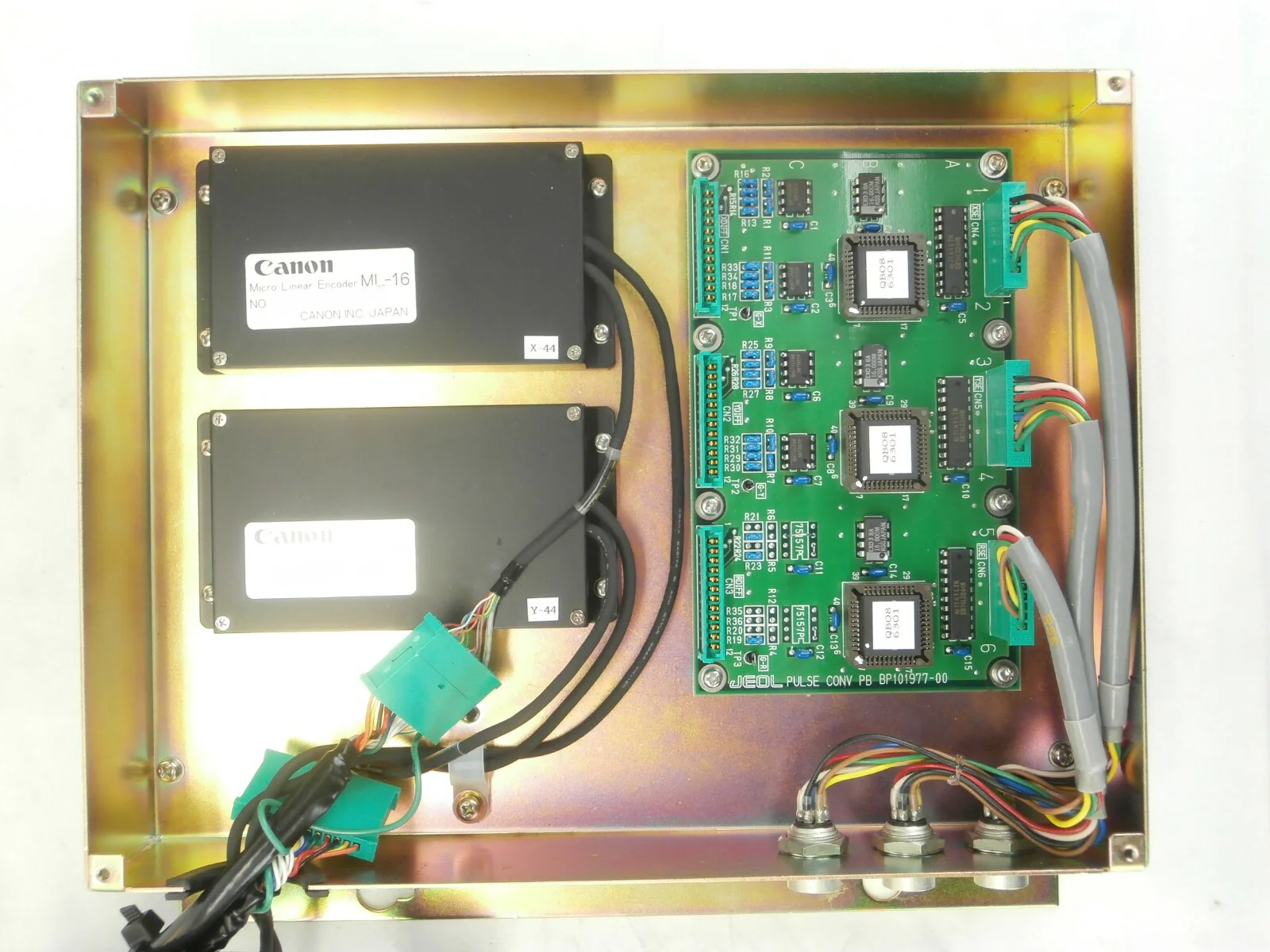 JEOL AMP BOX X and Y Micro Linear Encoder Assembly Canon ML-16 JWS-7555S Working - Image 8