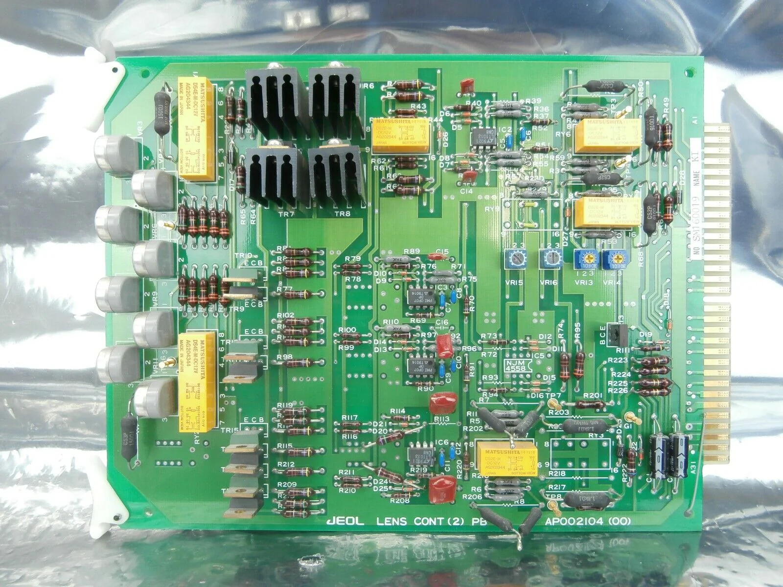 JEOL AP002104(00) Processor Board PCB Card LENS CONT(2)PB KI JSM-6400F Used - Image 2