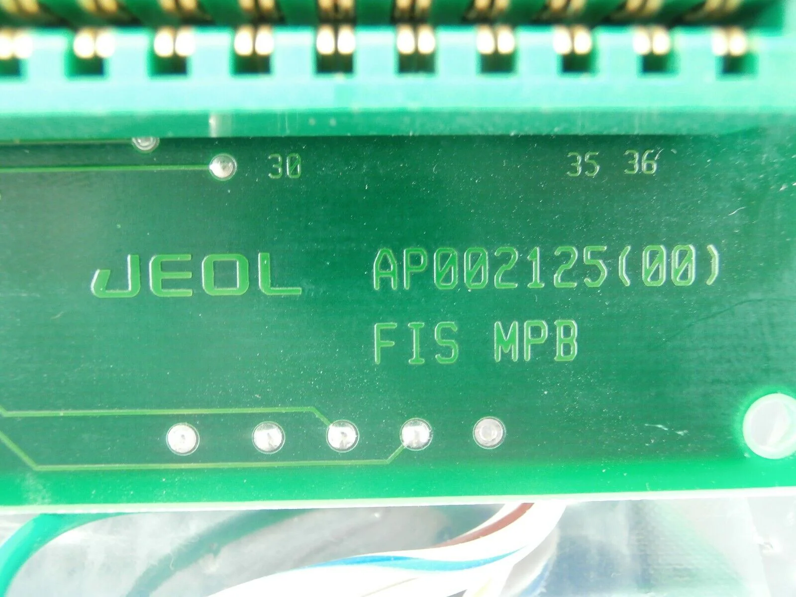 JEOL AP002125(00) Backplane Board PCB FIS MPB JSM-6400F SEM Used Working - Image 12
