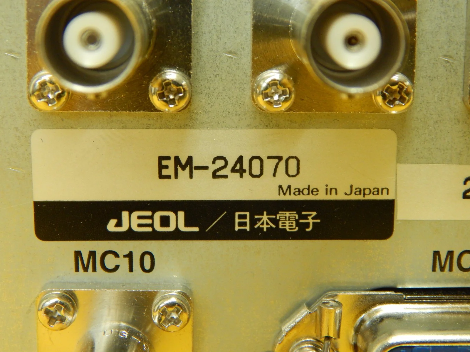 JEOL EM-24070 MCP Controller and Cable Set JEM-2010F TEM Used Working - Image 9