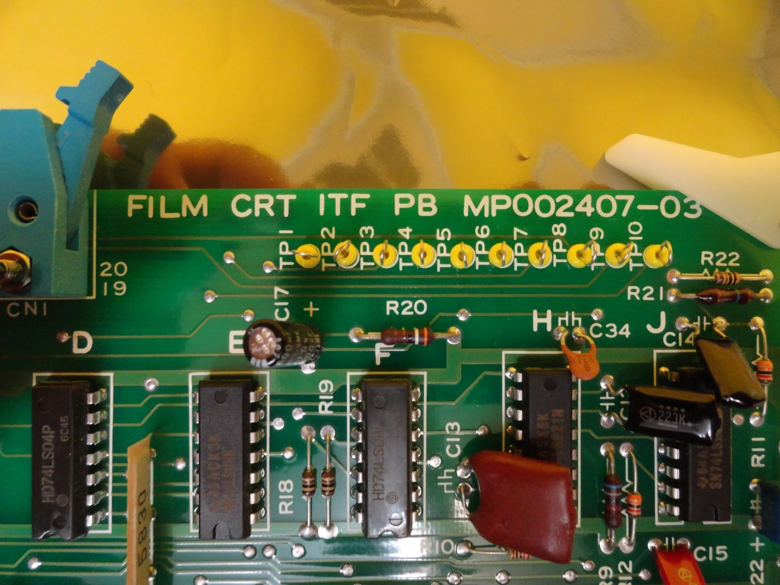 JEOL MP002407-03 FILM CRT ITF PB Interface Board PCB Card JEM-2010F Working - Image 8