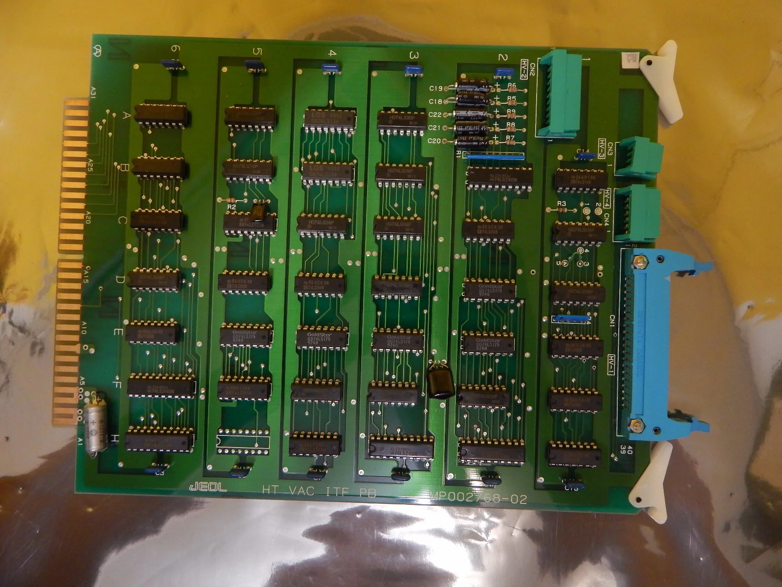 JEOL MP002768-02 HT VAC ITF PB Interface Board PCB Card EM-2010F Working - Image 2