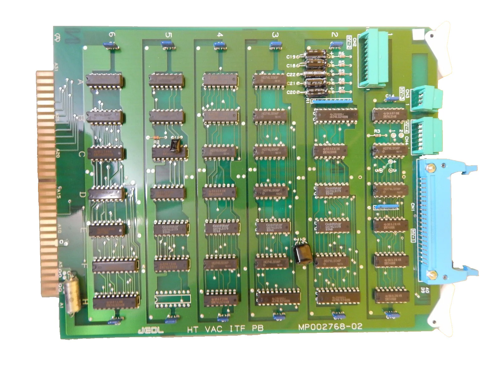 JEOL MP002768-02 HT VAC ITF PB Interface Board PCB Card EM-2010F Working - Image 3
