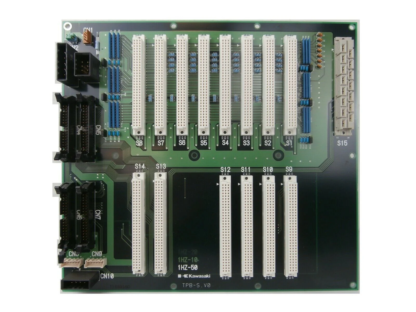 Kawasaki 1HZ-50 Robot Controller Backplane PCB Card 1HZ-10 TEL Telius Working