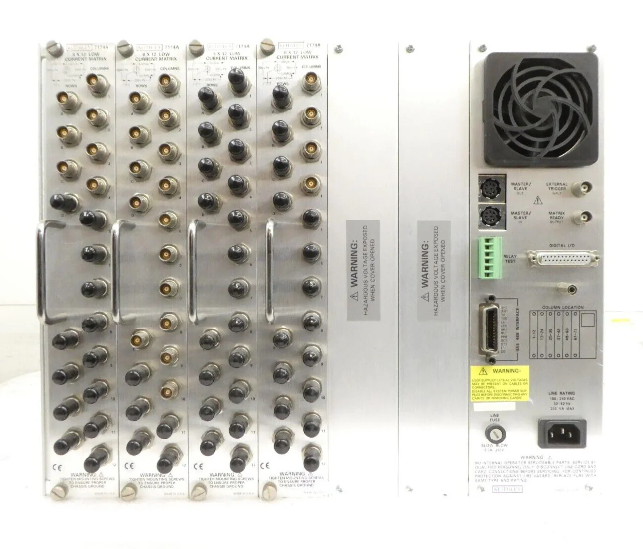Keithley 707A Switching Matrix with 7174A 8x12 Low Current Matrix Cards Surplus - Image 2