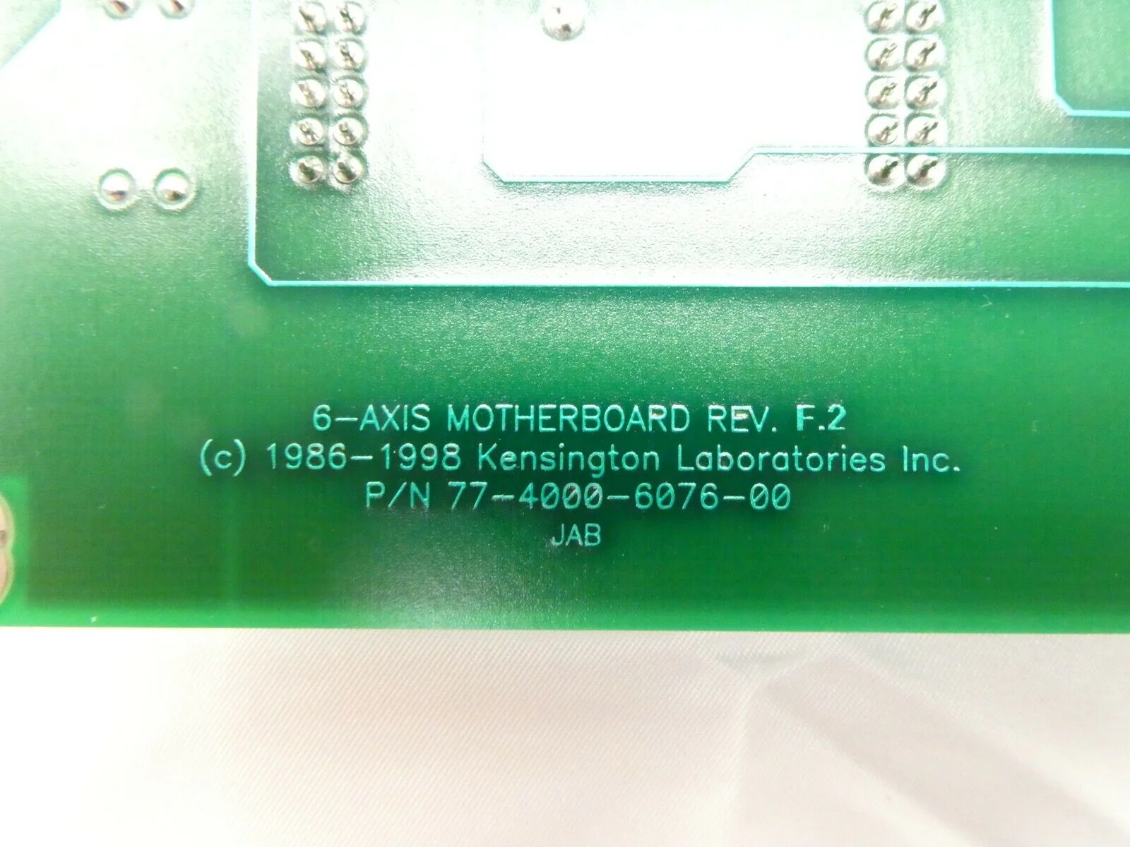 Kensington 77-4000-6076-00 6-Axis Motherboard PCB Card Rev. F.2 Working Spare - Image 12