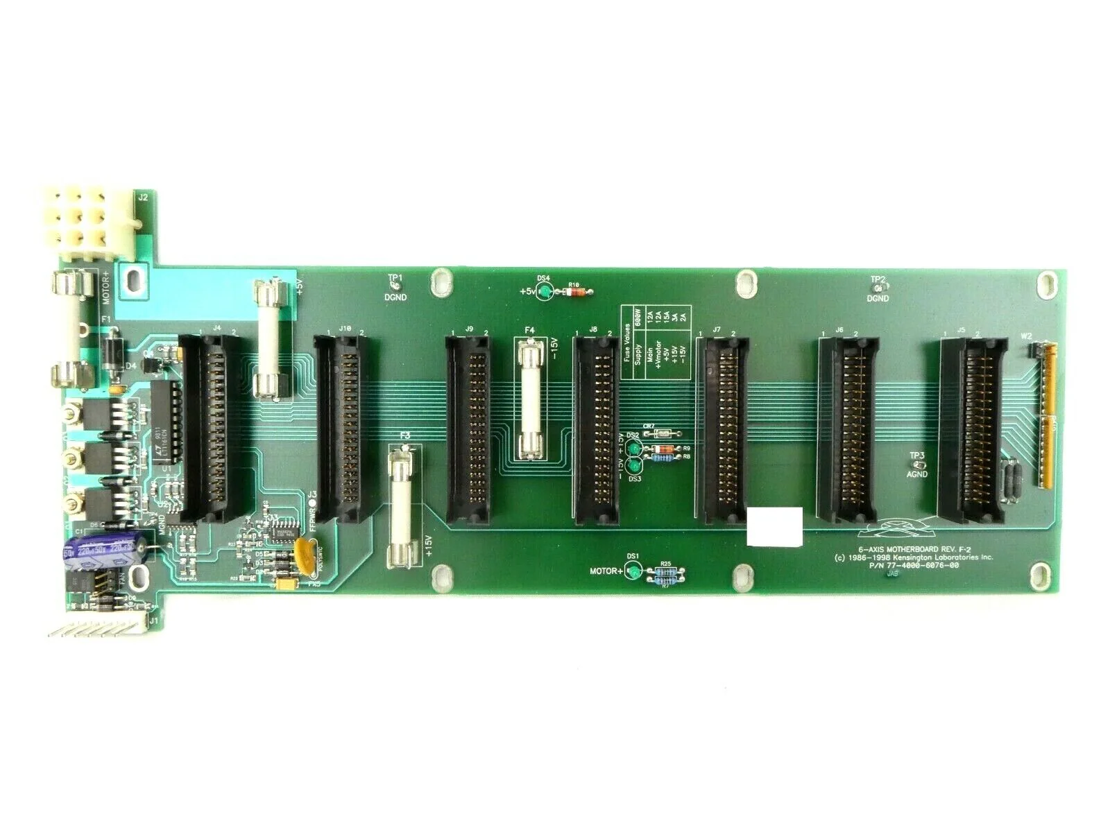 Kensington 77-4000-6076-00 6-Axis Motherboard PCB Card Rev. F.2 Working Spare - Image 2