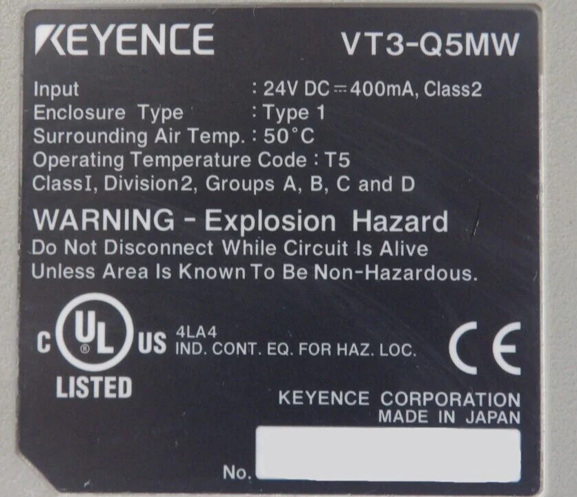 Keyence VT3-Q5MW Operator Interface Panel LCD Touch Screen Lot of 2 Working - Image 8