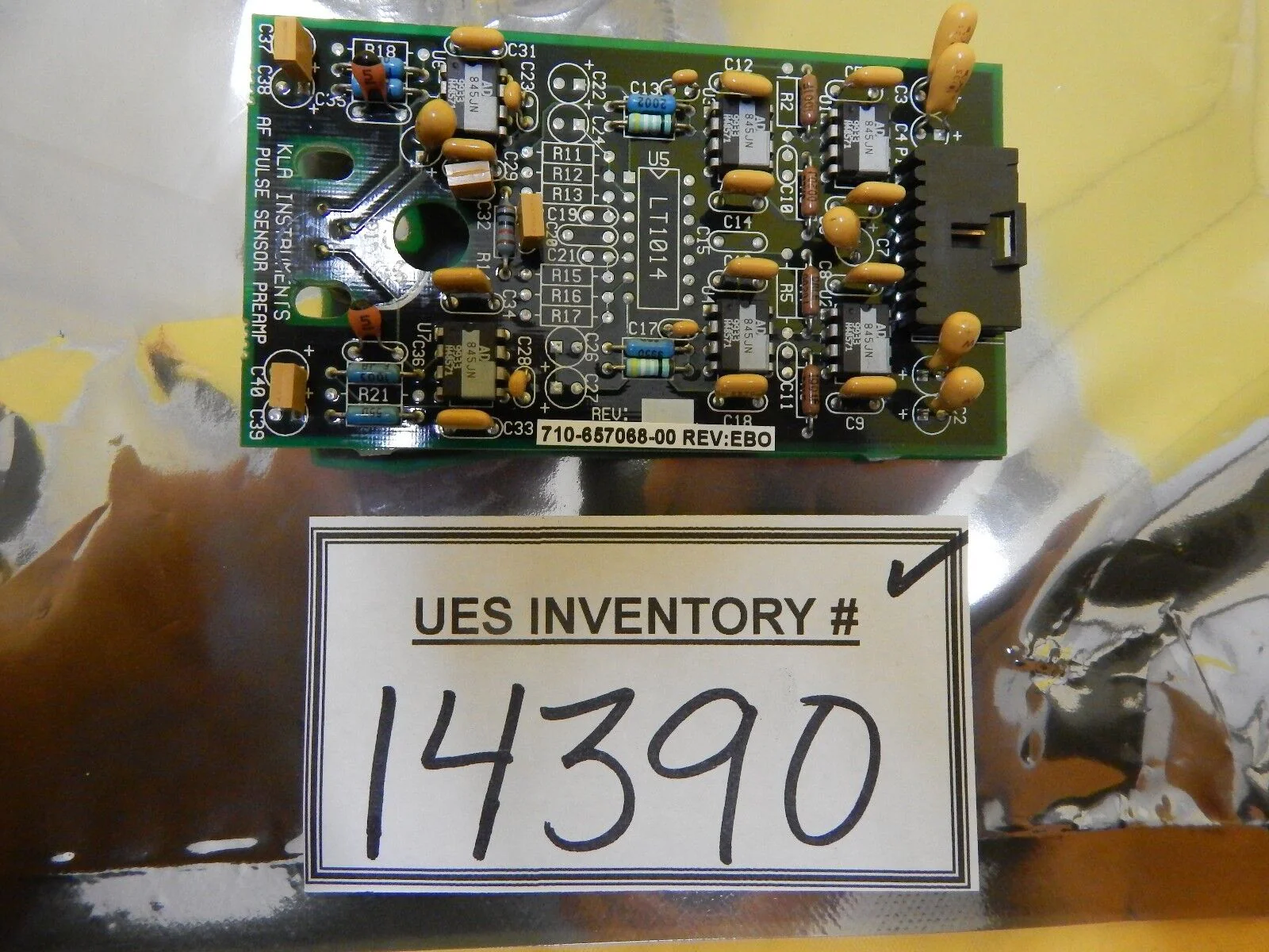 KLA Instruments 710-657068-00 AF Pulse Sensor Preamp Rev. EBO 2132 Used Working