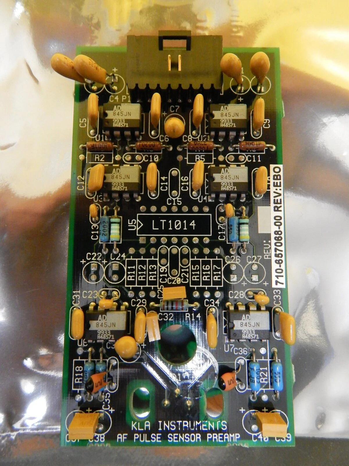 KLA Instruments 710-657068-00 AF Pulse Sensor Preamp Rev. EBO 2132 Used Working - Image 3
